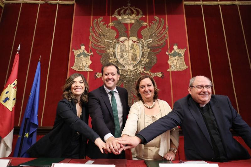 Firmados los convenios con el Ayuntamiento y la Diputación para la celebración del XI Festival de Música el Greco en Toledo con sus famosas Batallas de Órganos