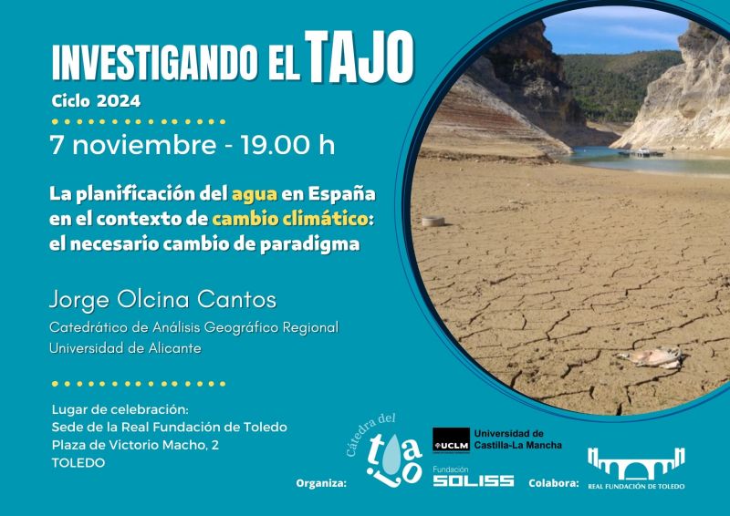 Jorge Olcina en el ciclo de conferencias 'Investigando el Tajo'